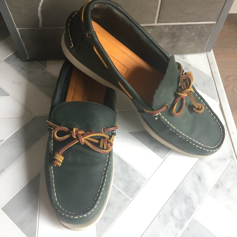 *SOLD ELSEWHERE* Tommy Hilfiger Olive Boat Shoes